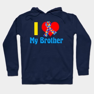 I Love My Autistic Brother Hoodie